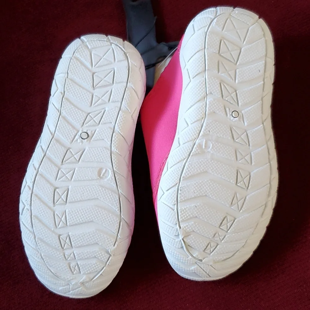 3 pair Toddler Girls Shoes Water Shoes Flip Flops Glitter Sandals Size 7/8 NWT - Picture 4 of 10